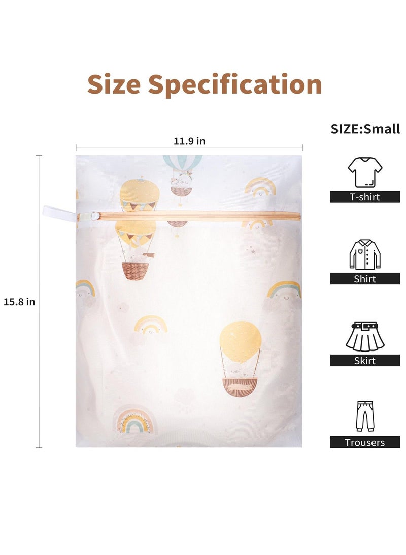 Medium Lingerie Wash Bags with Hanging Loop - Mesh Bags for Laundry, with Premium Zipper, for Blouse, Socks, Bra, Travel Organization Bag (3 Medium)  - Image 2