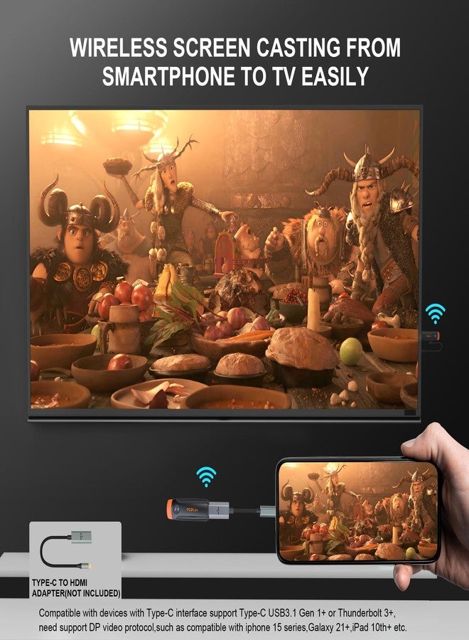 جهاز إرسال واستقبال HDMI لاسلكي، بمدى 60 مترًا، يدعم إدخال 4K وإخراج 1080P، يدعم 8 أجهزة إرسال وجهاز استقبال واحد، اختيار بنقرة واحدة، بدون تأخير، التوصيل والتشغيل، يدعم شبكات 5G/2.4G للتلفزيون والكمبيوتر الشخصي والكمبيوتر المحمول وجهاز العرض. - Image 5