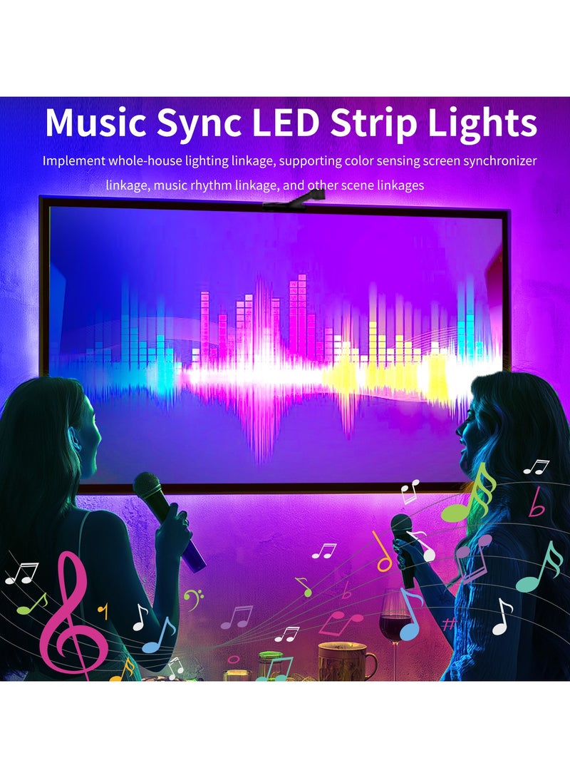 Joshberg TV LED Backlight 3.8M/12.4FT LED Strip Lights with Bluetooth APP Control Music Sync Color Changing Adapter USB Powered - Image 4