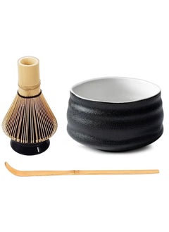 4 Piece Matcha Whisk Set Matcha Tea Set With Ceramic Bowl Prong Bamboo Whisk Whisk Holder And Traditional Scoop Matcha Stirrer Set For A Traditional Cup Of Matcha Black - pzsku/Z924B53CE532D7419FAABZ/45/_/1722936553/346550c6-aebd-45e7-b66d-2ce821938f77