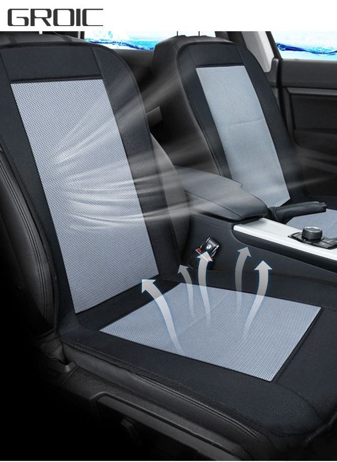 GROIC Cooling Car Seat Cushion 1 Fans with USB Port, 12V System for Summer Driving Covers All Seats, 2 Levels Breathable Cover Air Cooler  - Image 1