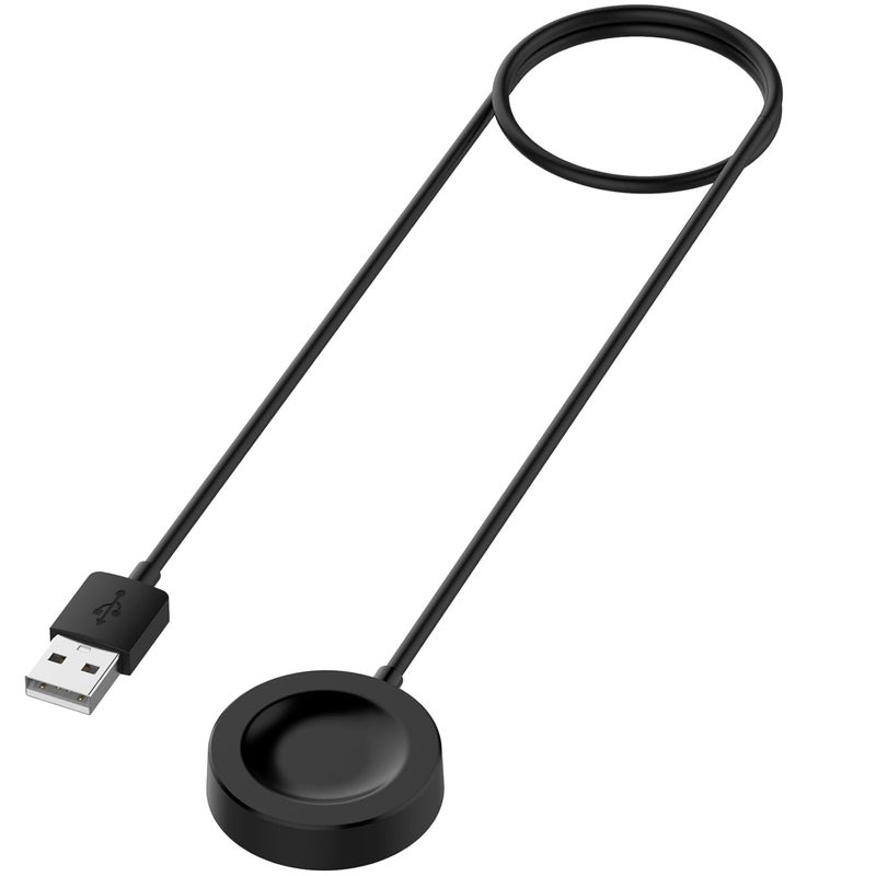 كابل قاعدة شحن بديل من متوافق مع ساعة Huawei Watch GT5/Watch GT4/Watch 4 Pro/Watch Ultimate، شاحن USB مغناطيسي مع حامل حماية لإكسسوارات الساعة الذكية (1 متر/3.3 قدم، أسود) - Image 1