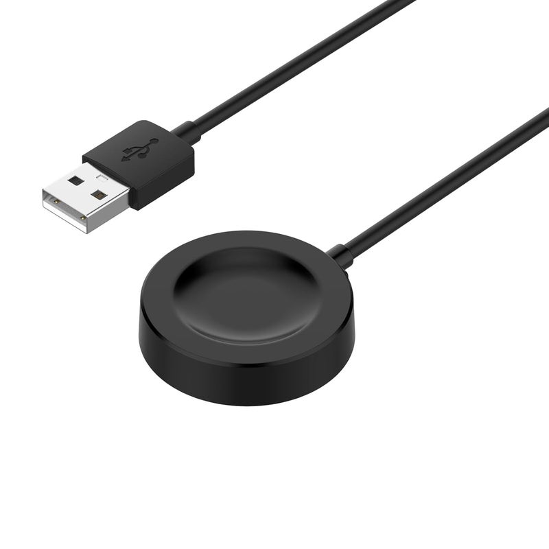 كابل قاعدة شحن بديل من متوافق مع ساعة Huawei Watch GT5/Watch GT4/Watch 4 Pro/Watch Ultimate، شاحن USB مغناطيسي مع حامل حماية لإكسسوارات الساعة الذكية (1 متر/3.3 قدم، أسود) - Image 3