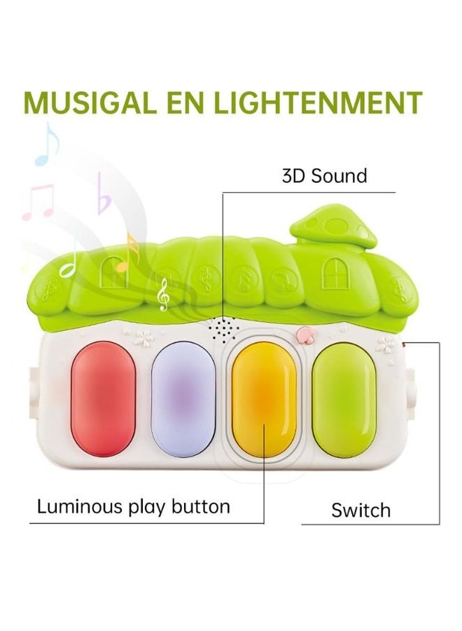 Aji Floor Gym Silicone Changing Sensory Sleeping Alphabets Pretty Puzzle Extra Large Activity Round Soft Baby Play Mats - Image 4