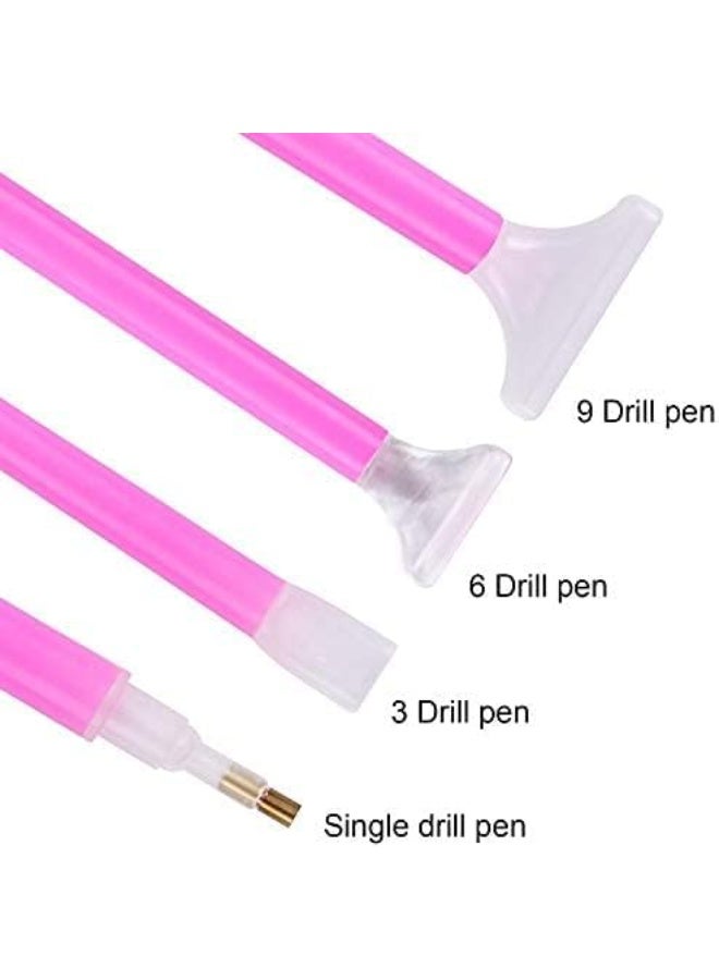 ChicAbode 8 Pcs Diamond Painting Pen Set, Multi-Size 5D Diamond Art Tool Kit with 1/3/6/9 Drill Pens & Correction Tips, DIY Rhinestone Painting Accessories for Adults & Kids - Image 3