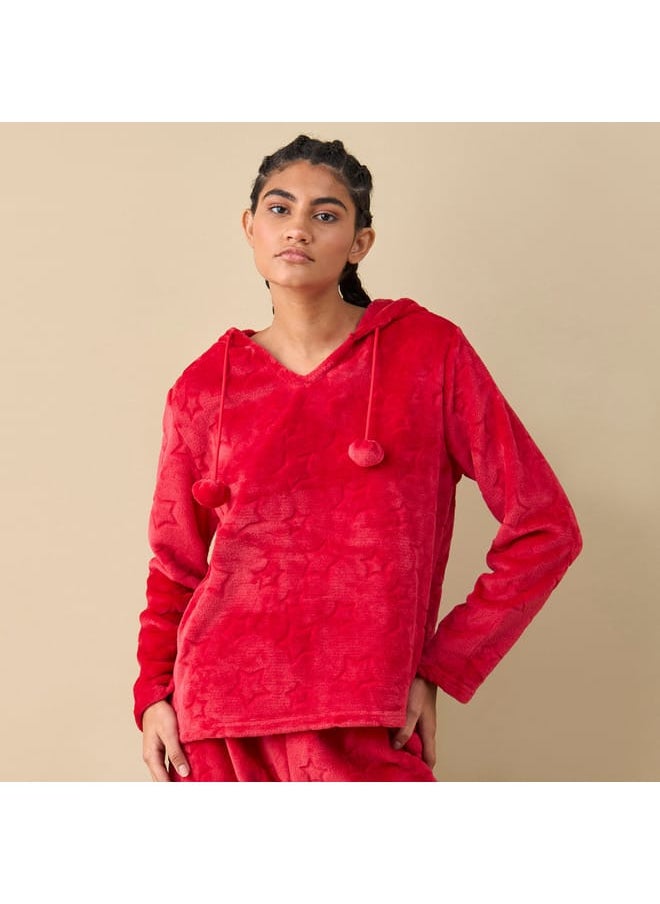 FAV Textured Hooded Top and Pyjama Set  - Image 1