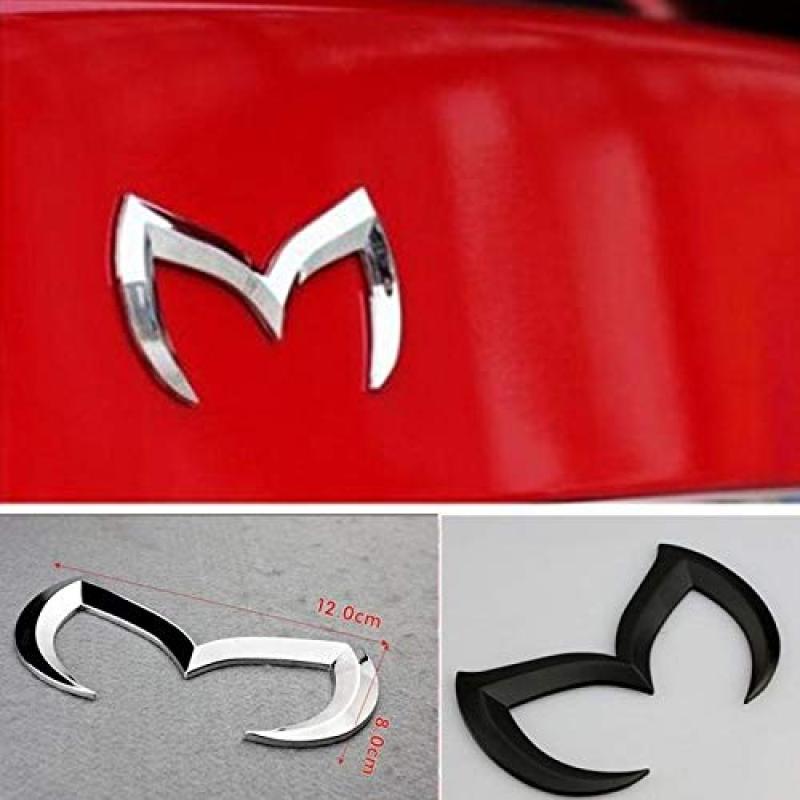 شارة على شكل خفاش بحرف M، مقاس 12×7.5 سم، شعار أسود لامع من سبيكة معدنية لصندوق السيارة - لاصق مقاوم للماء مناسب عالمياً لتزيين الجزء الخلفي من مازدا - Image 4