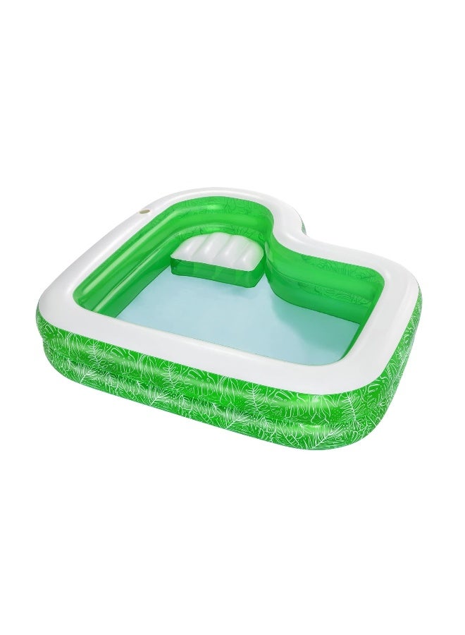 Bestway بركة عائلية قابلة للنفخ من بست واي - جنة استوائية (231 × 231 × 51 سم) - Image 1