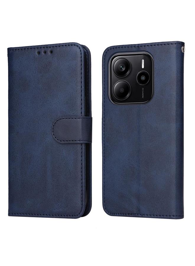 اس-توب جراب لهاتف Redmi Note 14 4G 163.25 مم جراب هاتف كلاسيكي عالمي من جلد العجل قابل للطي - Image 1