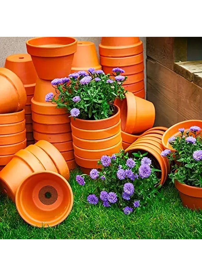 100 Pack 0 98 Inch Round Plant Pot Saucers For Healthy Root Growth Easy Clean - Image 2