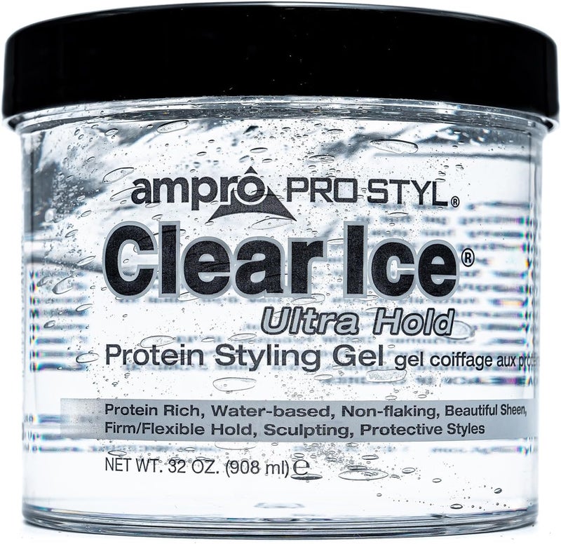 Ampro Pro Styl Clear Ice Ultra Hold Protein Styling Gel - 32 oz - Image 1