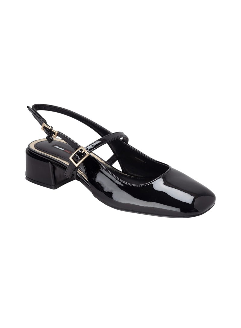 Bata Slingback Block Heeled Shoes  - Image 2