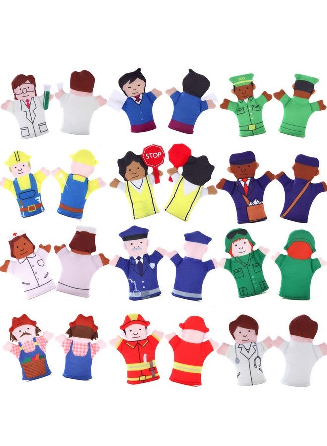 BETTERLINE Magnet Happy Helpers People Toy Set For Fridge Board And Refrigerator Magnets Soft Fabric 12 Pieces Variety Of Neighborhood People Characters - Image 4