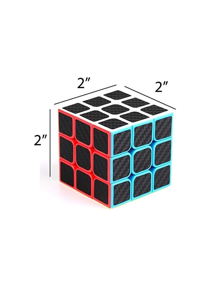 Generic - WHALEVER Rubix cube speed cube 3x3x3, rubiks cube, smooth magic carbon fiber sticker rubix speed cubes - Image 1