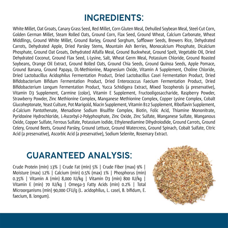 Vitakraft Sunseed Vita Prima Wholesome Nutrition Parakeet Food, 2 LBS - Image 5