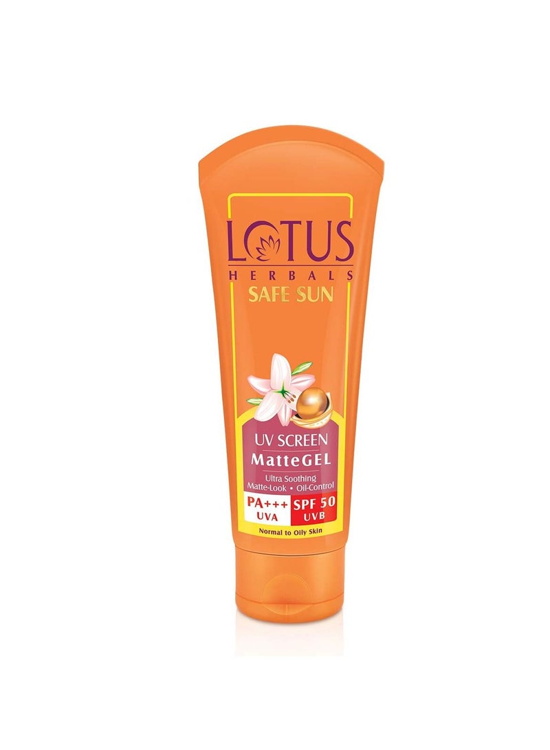LOTUS HERBALS Lotus Herbals UV Screen Matte Gel SPF 50 100Gm and Sun Block Cream SPF 30 100gm  - Image 3