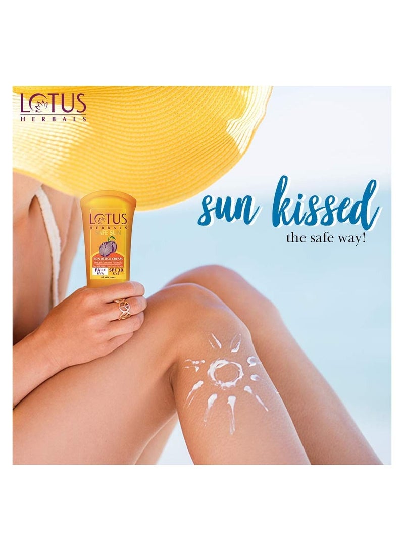 LOTUS HERBALS Lotus Herbals UV Screen Matte Gel SPF 50 100Gm and Sun Block Cream SPF 30 100gm  - Image 5