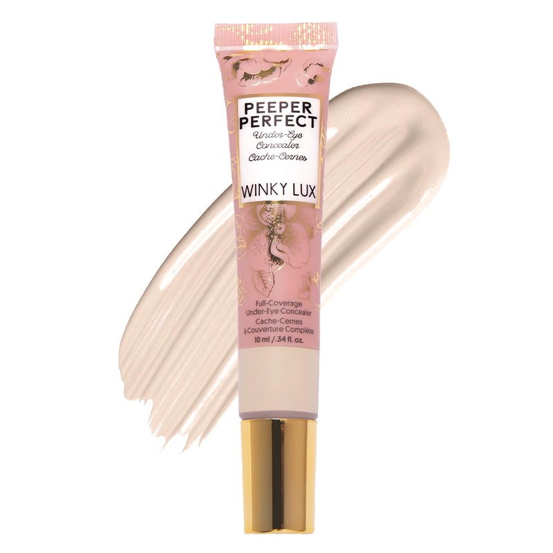 Winky Lux Winky Lux Peeper Perfect Under Eye Concealer Makeup  Eye Brightener Full Coverage Concealer for Dark Circles Color Corrector  Eye Primer With Collagen Hyaluronic Acid  Vitamin E Fair