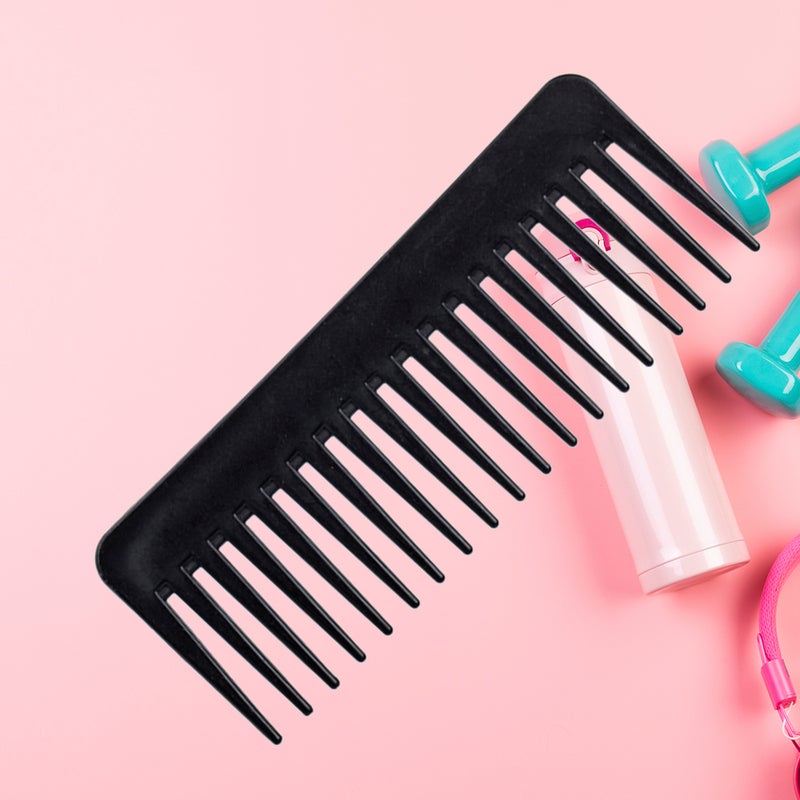 💄 مشط حلاقة بلاستيك ناعم ضد التشابك للاستخدام في الصالون والمنزل - Image 5