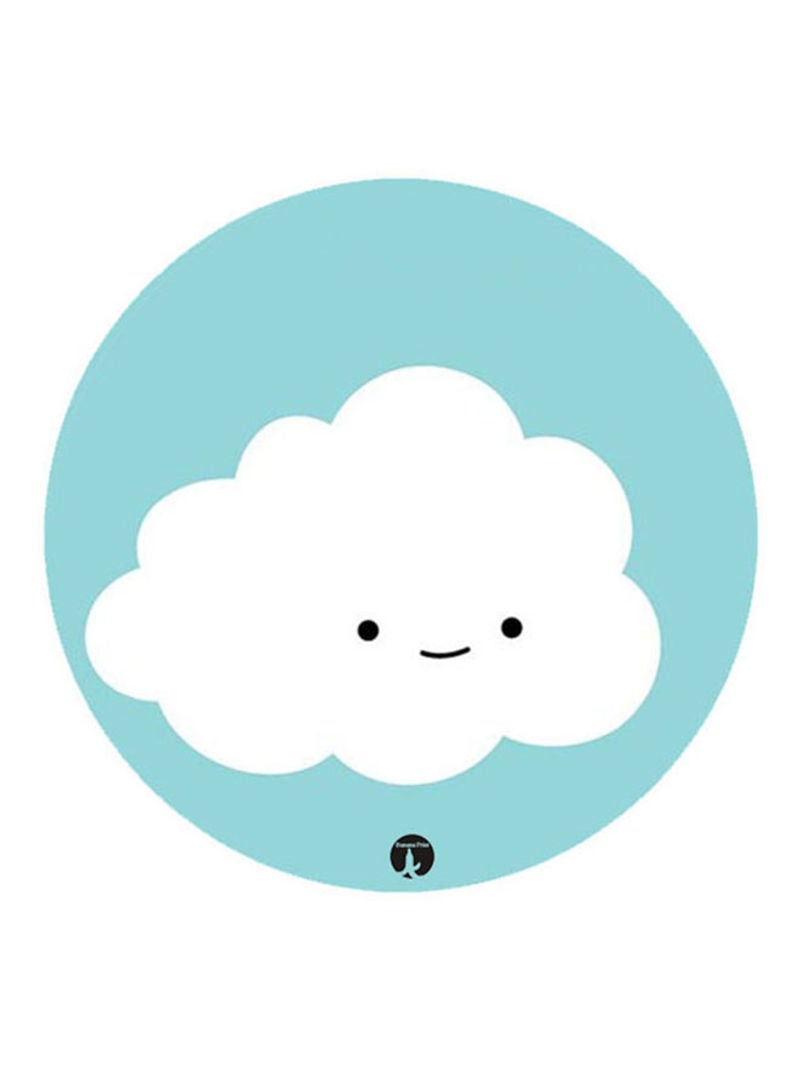 RKN Cloud Printed Mouse Pad  Blue/White