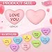 Hanaive 10 Pcs Valentines Day Hearts Plush Stuffed Toys Candy Plush Conversation Hearts Decor 6 Inch Valentines Small Pillows Fabric Throw Cushion Toys for Wedding Holiday Party Favors Romantic - Image 4