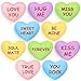 Hanaive 10 Pcs Valentines Day Hearts Plush Stuffed Toys Candy Plush Conversation Hearts Decor 6 Inch Valentines Small Pillows Fabric Throw Cushion Toys for Wedding Holiday Party Favors Romantic - Image 2