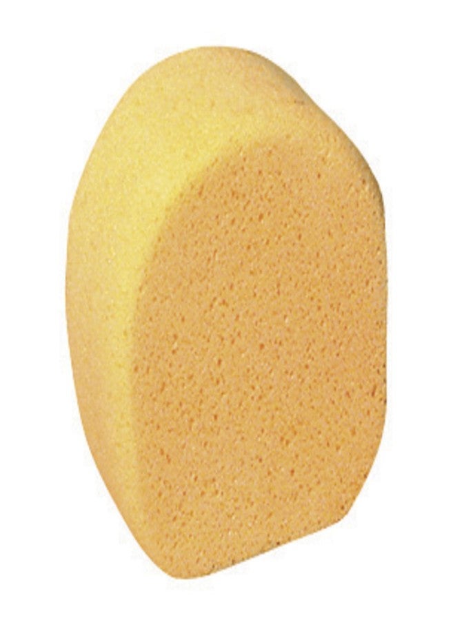 School Specialty Sax Synthetic Polyurethane All-Purpose Oval Sponge, Yellow, 6" H x 4" W x 2" Thick