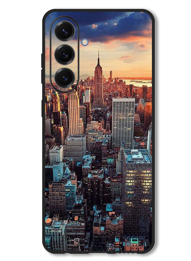 Theodor Case Compatible with Samsung Galaxy M56 6.74 Inch Protection Shockproof Bumper Cover Newyork City - Image 1