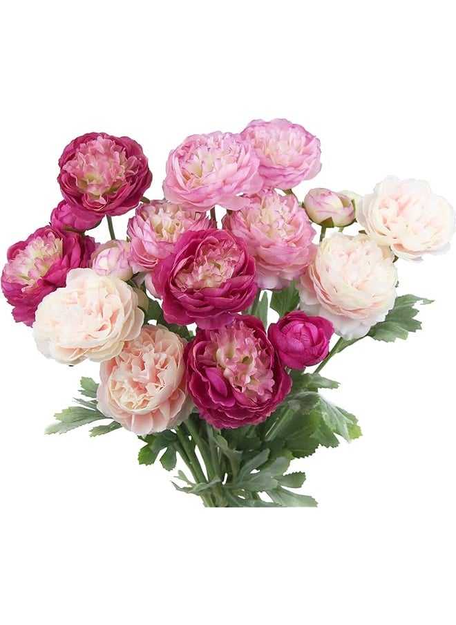 erorex 6 Pcs Artificial Flowers Silk Peony Rose Single Stem Peony Artificial Flowers Faux Peony Bouquet Floral Arrangements Bundle Fake Flowers Bulk For Table Centerpiece Wedding Farmhouse Home  - Image 1