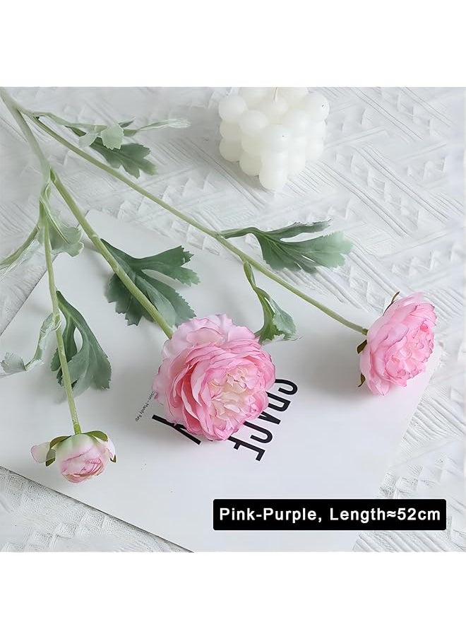 erorex 6 Pcs Artificial Flowers Silk Peony Rose Single Stem Peony Artificial Flowers Faux Peony Bouquet Floral Arrangements Bundle Fake Flowers Bulk For Table Centerpiece Wedding Farmhouse Home  - Image 5