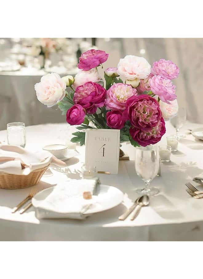 erorex 6 Pcs Artificial Flowers Silk Peony Rose Single Stem Peony Artificial Flowers Faux Peony Bouquet Floral Arrangements Bundle Fake Flowers Bulk For Table Centerpiece Wedding Farmhouse Home  - Image 2
