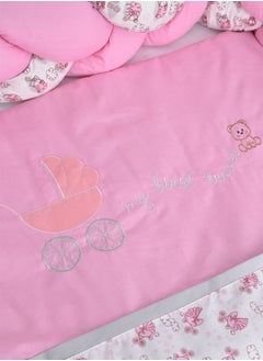 FUN MOMENT Snail Baby Bed Rails with Mattress and Pillows 6 Pieces  - Image 4