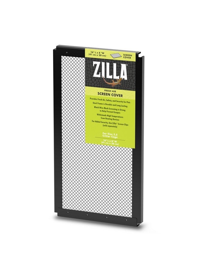 Zilla Pet Reptile Terrarium Fresh Air Screen Cover, 16" x 8" - Image 1