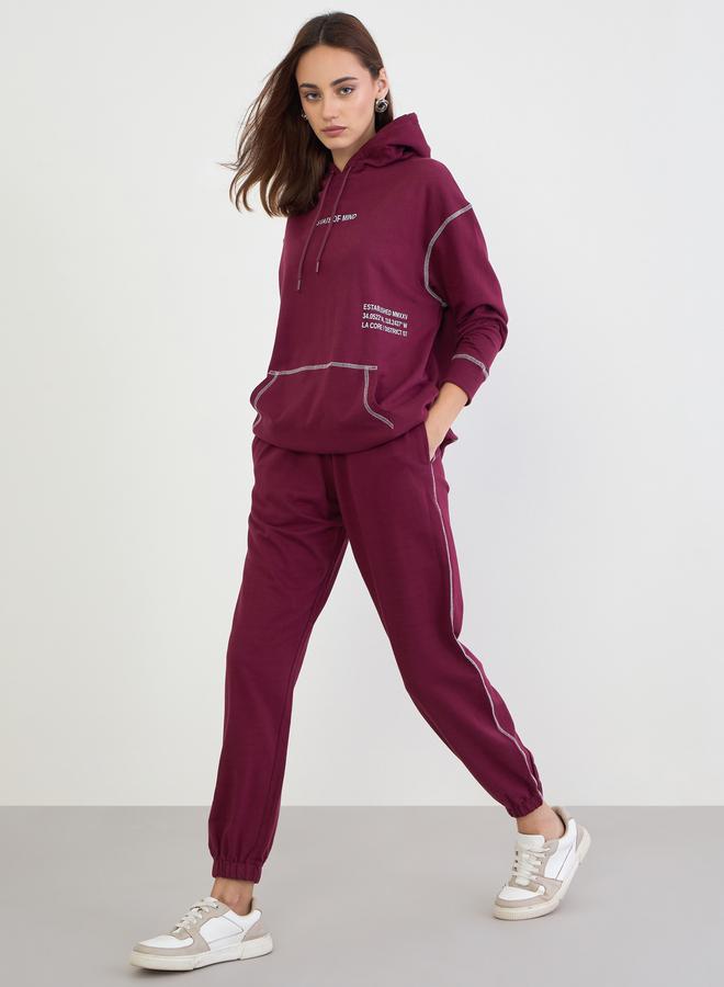 Styli Regular Fit Longline Hoodie and Joggers Co-Ords - Image 1