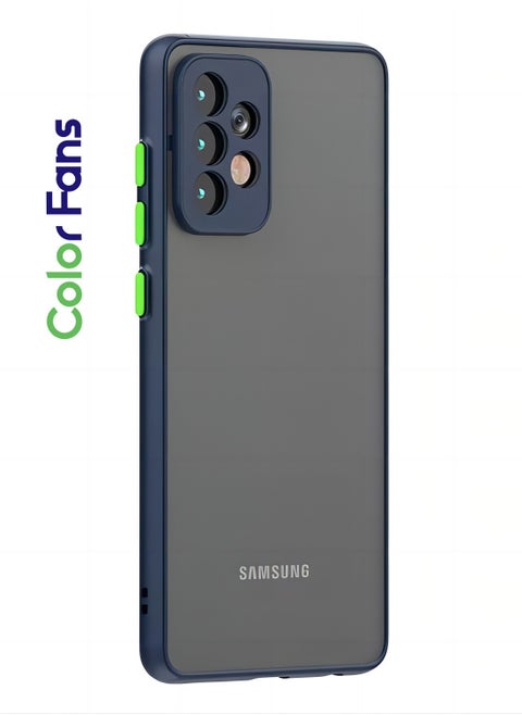 Case for Samsung Galaxy A73 5G Frosted Anti Falling Cover Blue