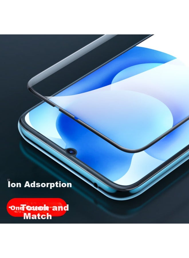 Iska Triple Enhanced Tempered Glass Screen Protector For Xiaomi 10 Youth Edition, Full Screen Coverage, Invisible Film, 5g High Definition Ceramic Crystal Clear Fingerprint Glass, Jm629 Black - Image 3