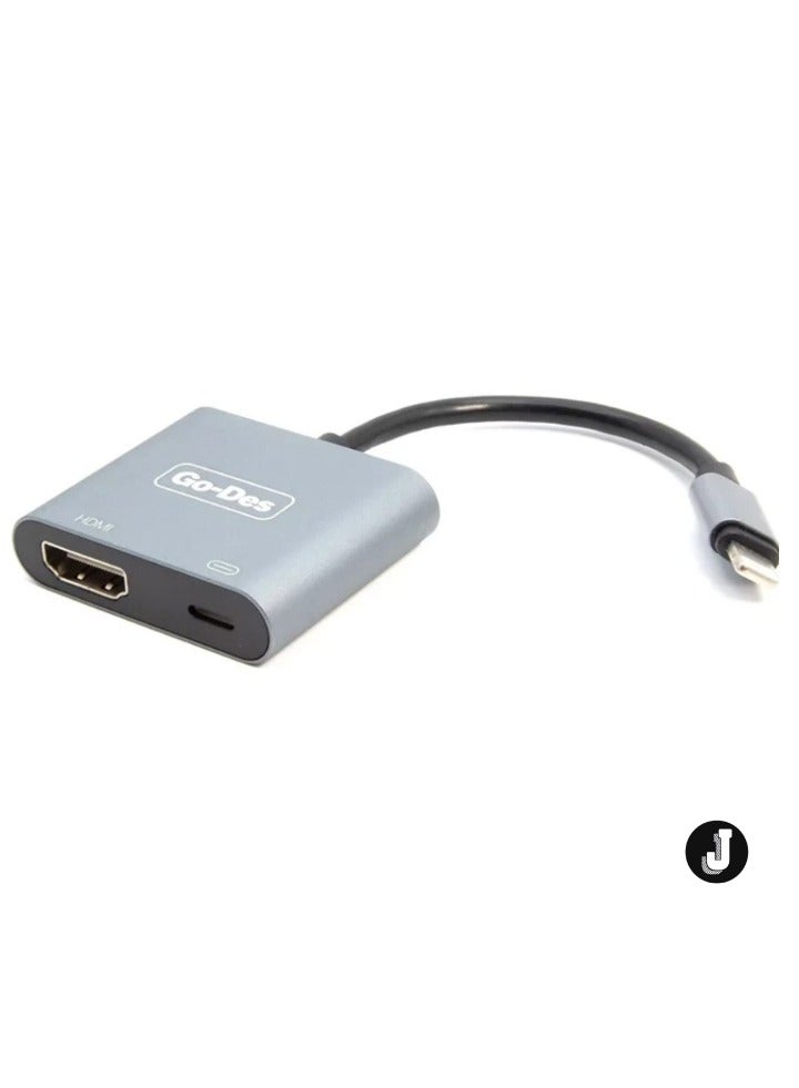 JAJEEK 2-in-1 Dual Output Video Converter GD-8285 – HDTV + Lightning Adapter for Seamless Streaming & Display Expansion  - Image 1