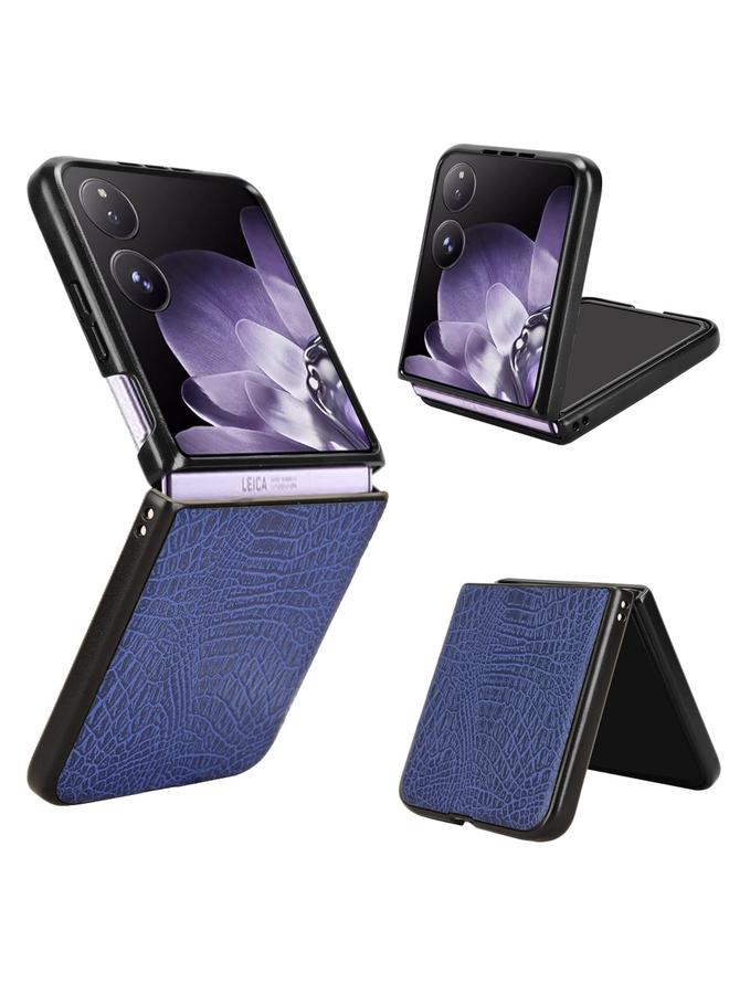 The Bros Case For Xiaomi Mix Flip Crocodile Texture Back Cover Phone Case