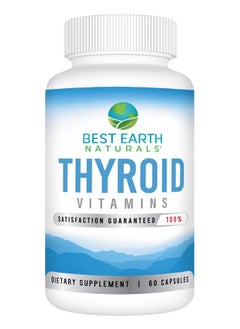 Best Earth Naturals Thyroid Support Supplement for Women and Men - 60 Capsules  - Image 1