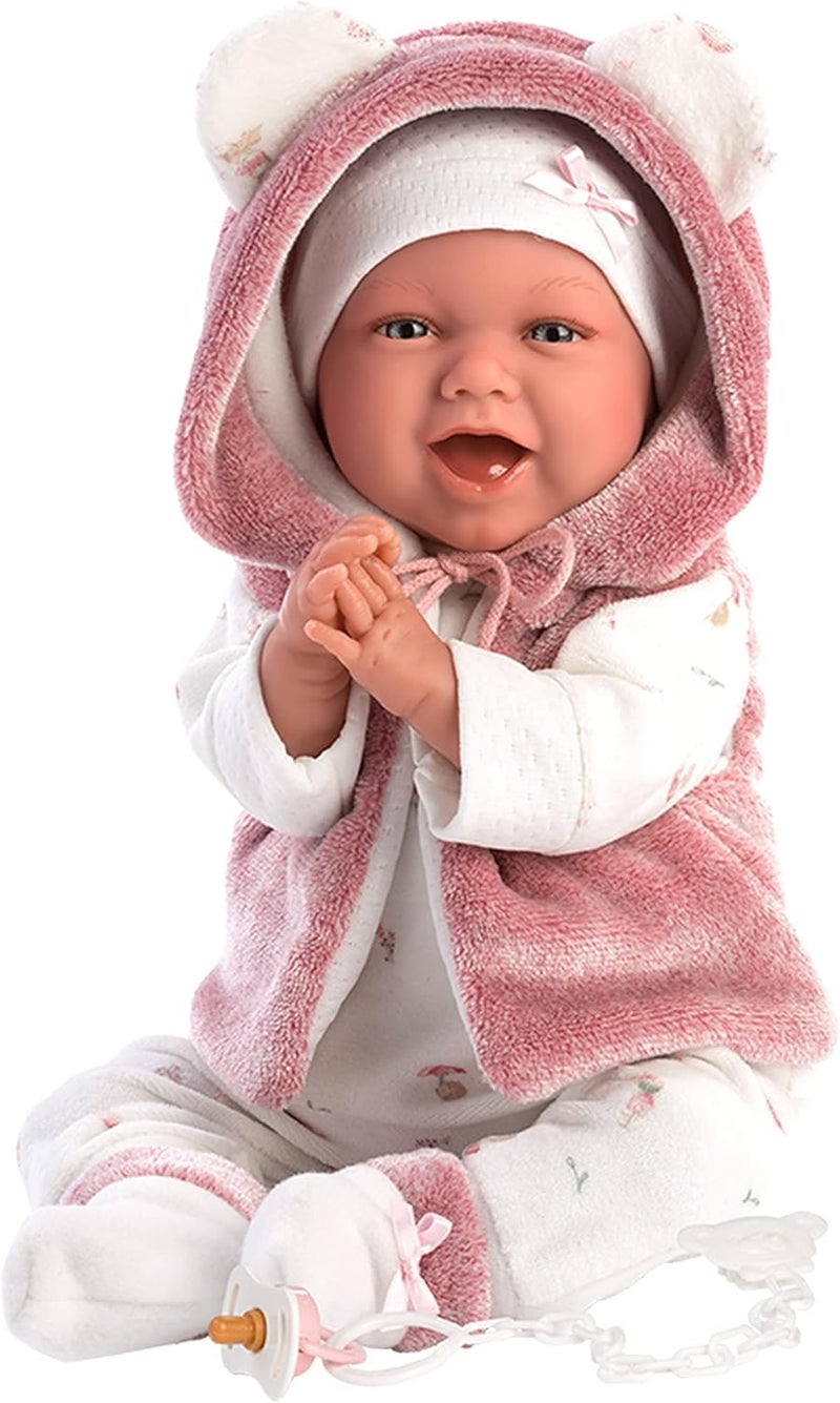 Llorens Happy Mimi 42 cm Baby Doll with Blue Eyes and Soft Body - Image 1