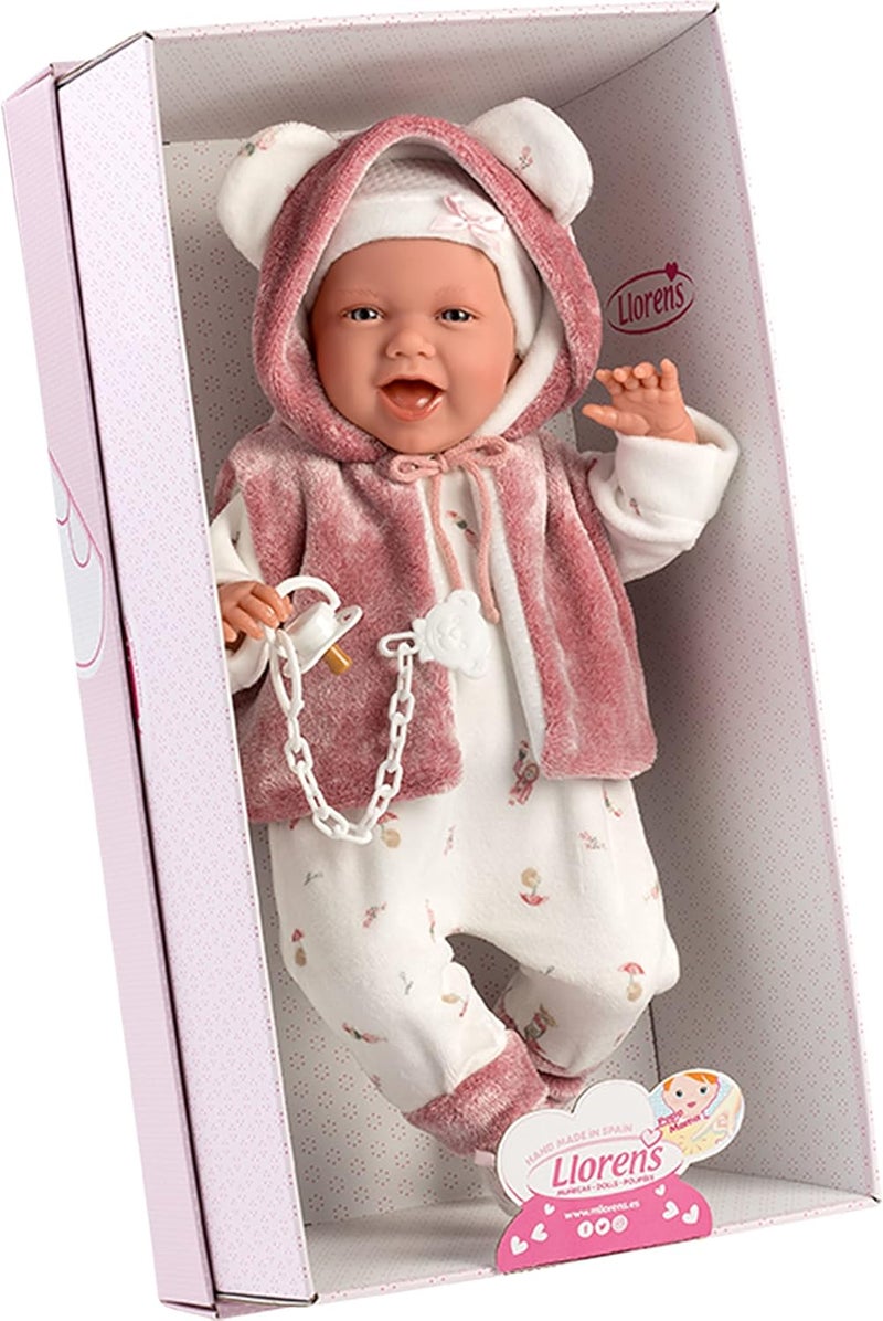 Llorens Happy Mimi 42 cm Baby Doll with Blue Eyes and Soft Body - Image 3
