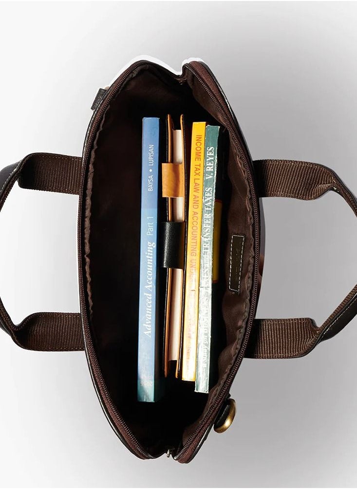 Vintage Finds - Timeless Elegance: Genuine High-Quality Leather 14-Inch Laptop Messenger Bag With Padded Compartment - Image 1
