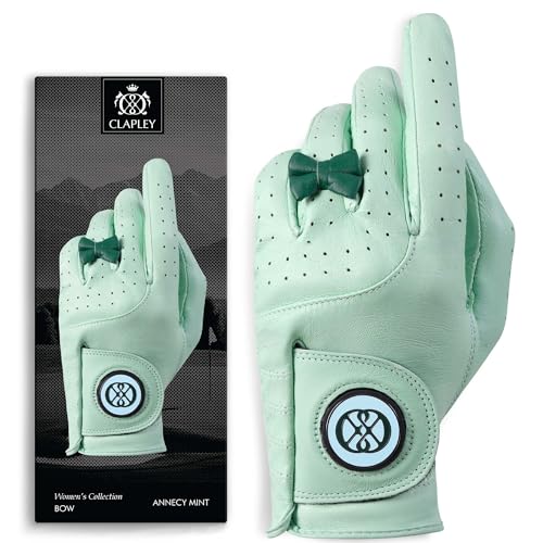 CLAPLEY GOLF CLAPLEY Women Golf Gloves, Luxurious Cabretta Leather, Breathable Design, Good Elasticity, and Signature Ball Marker, Left Right Hand, Multi Color - Image 1