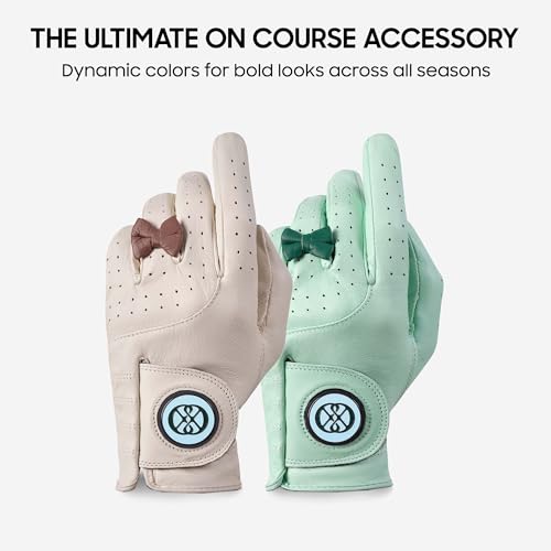 CLAPLEY GOLF CLAPLEY Women Golf Gloves, Luxurious Cabretta Leather, Breathable Design, Good Elasticity, and Signature Ball Marker, Left Right Hand, Multi Color - Image 5
