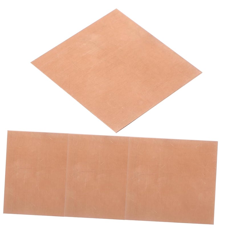 4 Sheets Copper Metal for DIY Crafting Jewelry Making High Hardness Precision Machining - Image 1