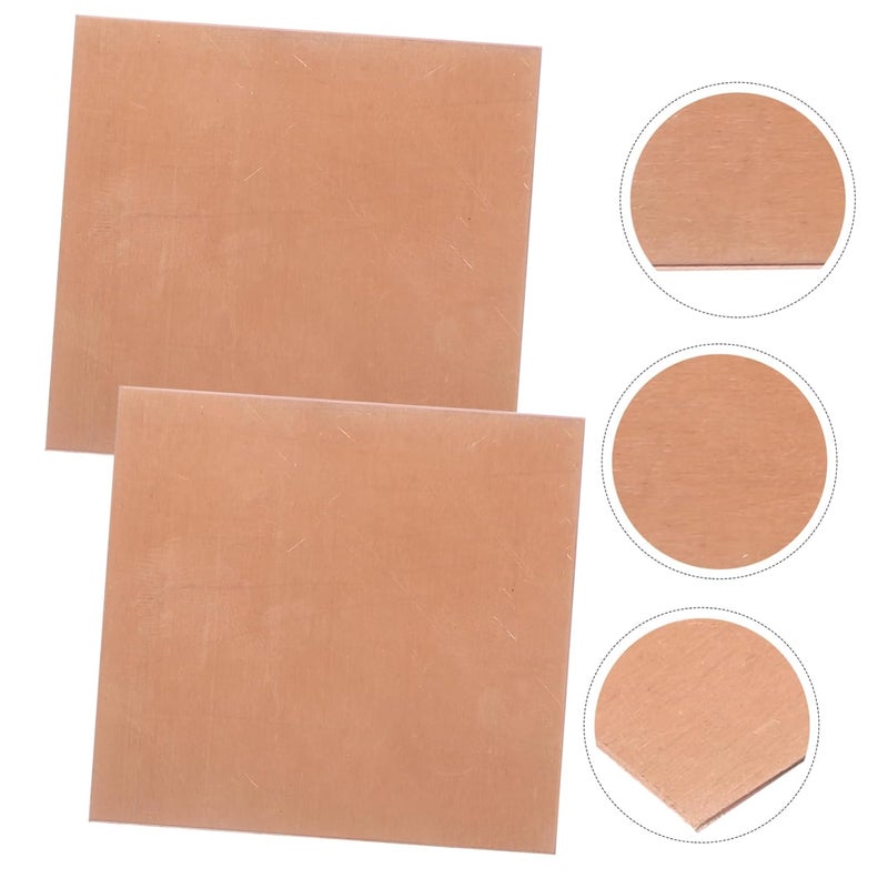 4 Sheets Copper Metal for DIY Crafting Jewelry Making High Hardness Precision Machining - Image 4