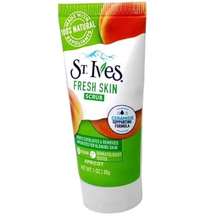 St. Ives Fresh Skin Scrub, Deep Exfoliator Skin Care for Clean, Glowing Skin, Apricot, 1 OZ - 6 Pack - Image 5