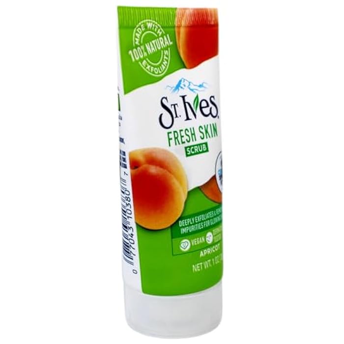 St. Ives Fresh Skin Scrub, Deep Exfoliator Skin Care for Clean, Glowing Skin, Apricot, 1 OZ - 6 Pack - Image 3
