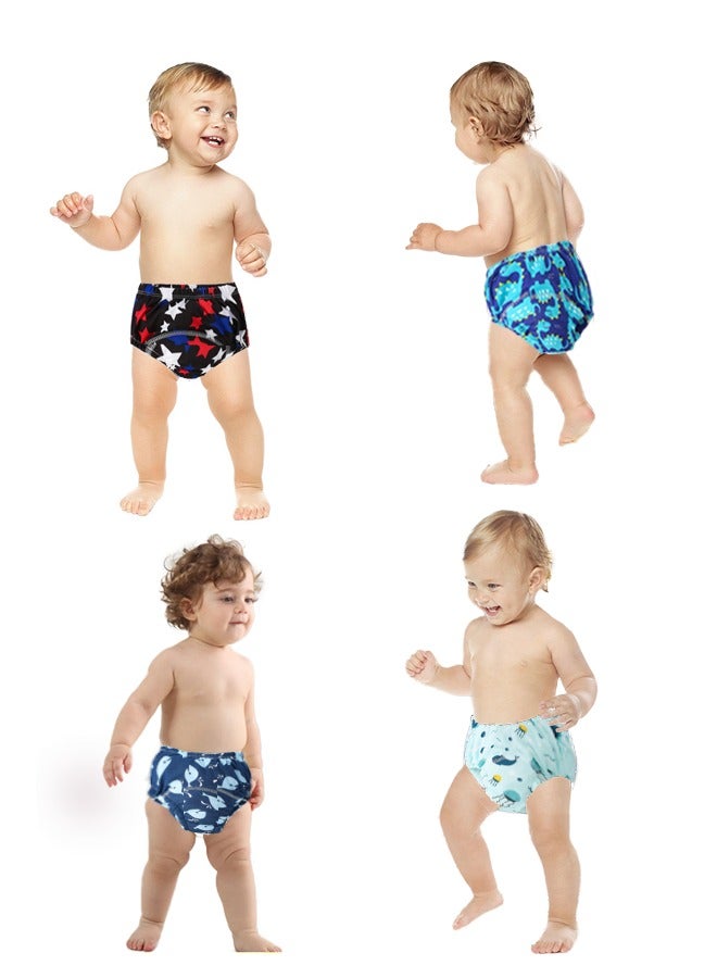 Momore Pack Of 4, 6 Layer Breathable Cotton Training Pants, Large Size, 11 To 14 Kg - Image 2