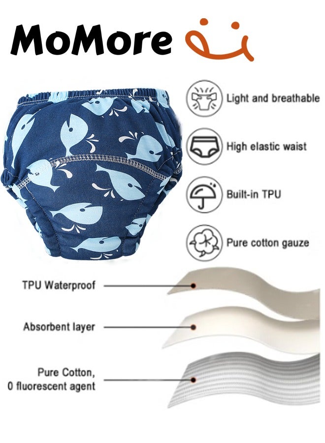 Momore Pack Of 4, 6 Layer Breathable Cotton Training Pants, Large Size, 11 To 14 Kg - Image 3